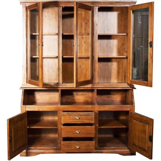 toszkan mediterran talaloszekreny rusztikus vintage klassziksu vutor vitrines nagy szekreny konyhai nappali uveges barna antikolt parinas paraszthaz butorok luxus minosegi provence provanszi egyedi butor gyartas lameridiana budapest.jpg